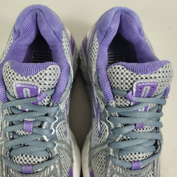Brooks Addiction DNA Mogo Women’s Size 6B Silver And Purple Running Shoes - Picture 6 of 8